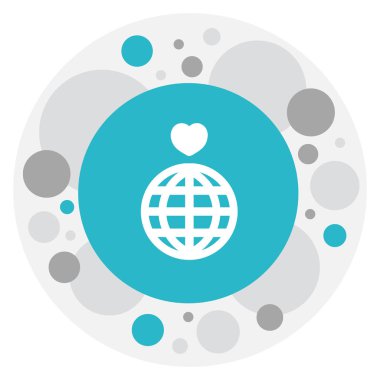 Aşk sembolü simge vektör Illustration. Premium Kalite izole dünya moda düz stil öğesinde.