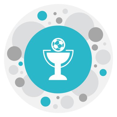 Vektör çizim ödül simgesini karışık sembol. Premium Kalite izole kadehi öğesinde Trendy düz stil.