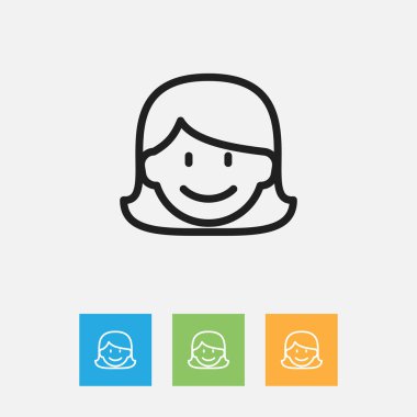 Vektör çizim anne anahat kın sembolü. Üstün kaliteli modaya uygun düz stil öğesinde anne izole.