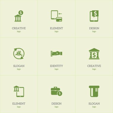 9 düzenlenebilir yatırım simgeler kümesi. Konum, mobil, ödeme ve daha fazlası gibi simgeler içerir. Web, mobil, UI ve Infographic tasarımı için kullanılabilir.