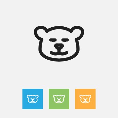 Vektör çizim Cougar anahat Hayvanat Bahçesi sembolü. Premium Kalite izole Puma öğesinde Trendy düz stil.