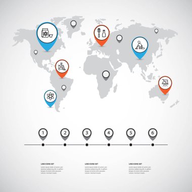 6 düzenlenebilir temizlik anahat simgeleri ayarlayın. Emişli adam gibi simgeler bildirimini, araçları ve daha içerir. Web, mobil, UI ve Infographic tasarımı için kullanılabilir.
