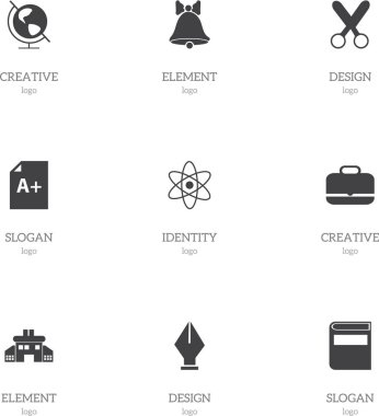 9 düzenlenebilir eğitim simgeler kümesi. Jingle, dünya gezegen, uç ve daha fazlası gibi simgeler içerir. Web, mobil, UI ve Infographic tasarımı için kullanılabilir.
