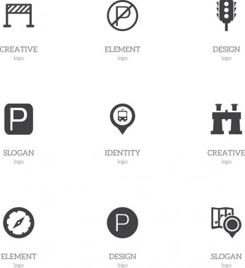 9 düzenlenebilir harita simgeler kümesi. Trafik ışığı, sokak inşaat, mıknatıs Navigator ve daha fazlası gibi simgeler içerir. Web, mobil, UI ve Infographic tasarımı için kullanılabilir.