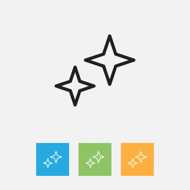 Vektör çizim yıldız anahat hava sembolü. Premium Kalite izole yıldız işareti öğesinde Trendy düz stil.