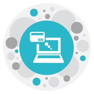 Sembol üzerinde Online simgesi bankacılık vektör çizim. Premium Kalite izole ücret öğesinde Trendy düz stil.