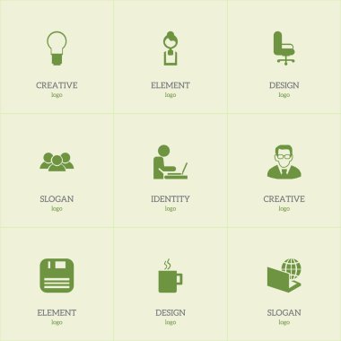 9 düzenlenebilir Office simgeler kümesi. Küre, kupa, Profesör ve daha fazlası gibi simgeler içerir. Web, mobil, UI ve Infographic tasarımı için kullanılabilir.