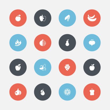 16 düzenlenebilir Berry simgeler kümesi. Garnet, soya, turp ve daha fazlası gibi simgeler içerir. Web, mobil, UI ve Infographic tasarımı için kullanılabilir.