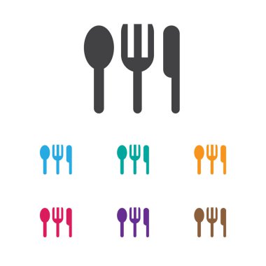 Seyahat sembolü gümüş simge vektör Illustration. Üstün kaliteli modaya uygun düz stil öğesinde Restoran izole.