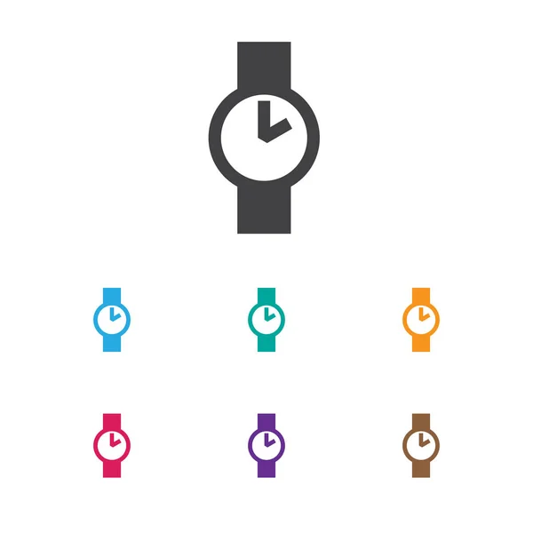 Vektor-Illustration des Geschäftssymbols auf dem Armbanduhr-Symbol. Premium-Qualität isoliert o Uhr Element im trendigen flachen Stil. — Stockvektor