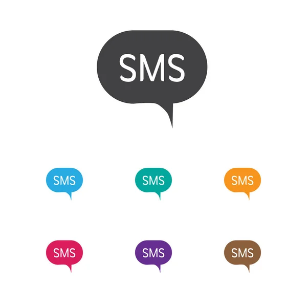 Vektor-Illustration des Gadget-Symbols auf dem SMS-Symbol. Premium-Qualität isolierte Nachricht Element im trendigen flachen Stil. — Stockvektor