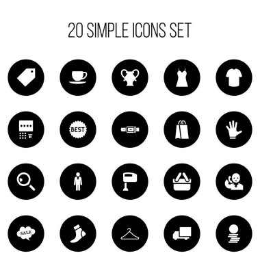 20 düzenlenebilir iş simgeler kümesi. Otomatik vezne makinesi, askı, etiket ve daha fazlası gibi simgeler içerir. Web, mobil, UI ve Infographic tasarımı için kullanılabilir.