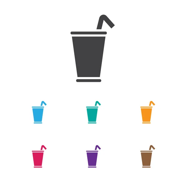 Εικονογράφηση διάνυσμα τρόφιμα σύμβολο εικονίδιο Milkshake. Πριμοδότηση ποιότητας απομονωμένη απομακρύνει στοιχείο σε μοντέρνο στυλ επίπεδη. — Διανυσματικό Αρχείο