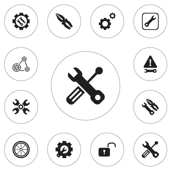 12 düzenlenebilir mekanik simgeler kümesi. Ayarları, yapı malzemeleri, açılan asma kilit ve daha fazlası gibi simgeleri içerir. Web, mobil, UI ve Infographic tasarımı için kullanılabilir.