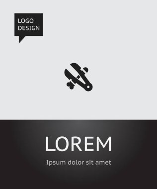 Vektör çizim araçları sembolü kelepçe simgesi. Üstün kaliteli modaya uygun düz stil öğesinde Yardımcısı izole.