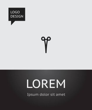 Vektör çizim tıbbi yamultma simgesini enstrüman sembolü. Premium Kalite izole Cerrahi makas öğesinde Trendy düz stil.