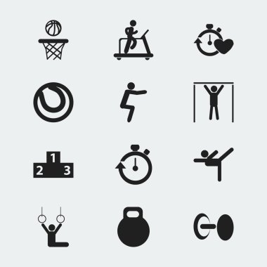 12 düzenlenebilir yaşam tarzı simgeler kümesi. Weightiness, kronometre, Platform için kazanan ve daha fazlası gibi simgeler içerir. Web, mobil, UI ve Infographic tasarımı için kullanılabilir.