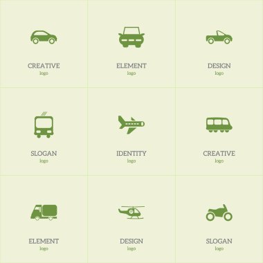 9 düzenlenebilir taşıma simgeler kümesi. Motorbus, şehir sürücü, Drophead Coupe ve daha fazlası gibi simgeler içerir. Web, mobil, UI ve Infographic tasarımı için kullanılabilir.