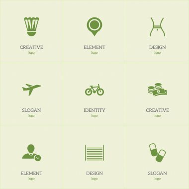 9 düzenlenebilir karışık simgeler kümesi. Badminton topu, boş, sikke ve daha fazla gibi simgeler içerir. Web, mobil, UI ve Infographic tasarımı için kullanılabilir.