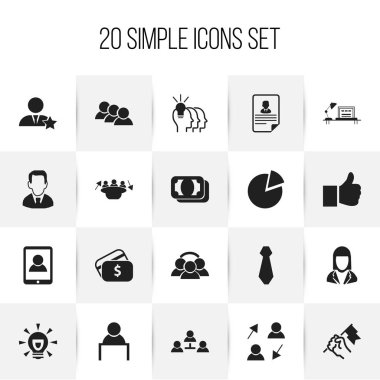 20 düzenlenebilir ticaret simgeler kümesi. Böyle yayımlamak gibi semboller, tablo ve daha fazlasını içerir. Web, mobil, UI ve Infographic tasarımı için kullanılabilir.