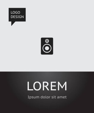 Ses hoparlör simgesine sembol ses vektör Illustration. Premium Kalite izole ses hoparlör Trendy düz stil öğesinde.