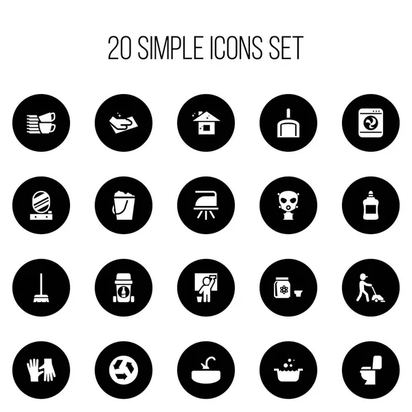 Conjunto de 20 Ícones de Higiene Editáveis. Inclui símbolos como toalha, respirador, banheira e muito mais. Pode ser usado para Web, Mobile, UI e design infográfico . —  Vetores de Stock