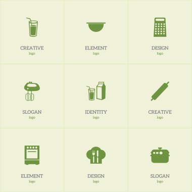9 düzenlenebilir mutfak simgeler kümesi. Çırpma teli, fırın, hamur ve daha fazlası gibi simgeler içerir. Web, mobil, UI ve Infographic tasarımı için kullanılabilir.