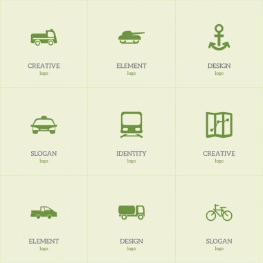 9 düzenlenebilir sevk irsaliyesi simgeler kümesi. Seyahat pikap, gezinti, döngüsü ve daha fazlası gibi simgeler içerir. Web, mobil, UI ve Infographic tasarımı için kullanılabilir.