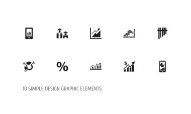 10 düzenlenebilir Analytics simgeler kümesi. İlerleme, mimari, azalma ve daha fazlası gibi simgeler içerir. Web, mobil, UI ve Infographic tasarımı için kullanılabilir.