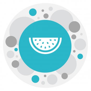 Mutfak eşyaları sembolü dilimli karpuz simge vektör Illustration. Premium Kalite izole kavun öğesinde Trendy düz stil.