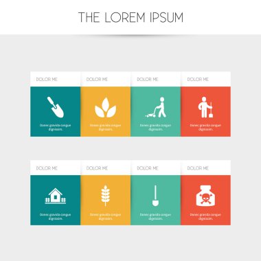 8 düzenlenebilir dikim simgeler kümesi. Spade, çim kesme makinesi, biyo ve daha fazlası gibi simgeler içerir. Web, mobil, UI ve Infographic tasarımı için kullanılabilir.