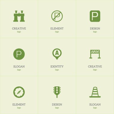 9 düzenlenebilir yer simgeler kümesi. Spyglass, bariyer, mıknatıs Navigator ve daha fazlası gibi simgeler içerir. Web, mobil, UI ve Infographic tasarımı için kullanılabilir.