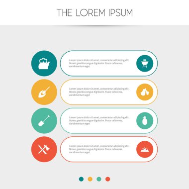 8 düzenlenebilir gezi simgeler kümesi. Spade, dağ, sirk ve daha fazlası gibi simgeler içerir. Web, mobil, UI ve Infographic tasarımı için kullanılabilir.