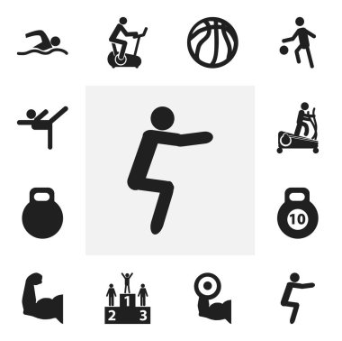 12 düzenlenebilir yaşam tarzı simgeler kümesi. Weightiness, eğitim Havuzu, öğretim erkek ve daha fazlası gibi simgeler içerir. Web, mobil, UI ve Infographic tasarımı için kullanılabilir.