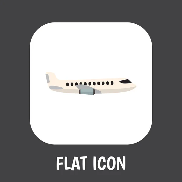 Vector Illustration Of Car Symbol On Plane Flat Icon. Premium Quality Isolated Aircraft Element In Trendy Flat Style. — Stock Vector