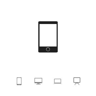 5 düzenlenebilir aygıtları simgeler kümesi. Tv, ekran, telefon ve daha fazlası gibi simgeler içerir. Web, mobil, UI ve Infographic tasarımı için kullanılabilir.