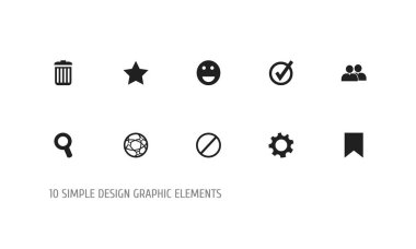 10 düzenlenebilir ağ simgeler kümesi. Semboller gibi içerir inkar, Büyüteç, onaylanmış ve daha fazlası. Web, mobil, UI ve Infographic tasarımı için kullanılabilir.