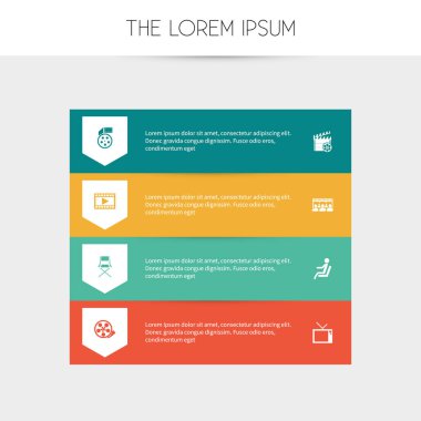 8 düzenlenebilir film simgeler kümesi. Film Aksiyon, Video ve teyp gibi simgeler içerir. Web, mobil, UI ve Infographic tasarımı için kullanılabilir.