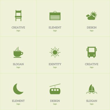9 düzenlenebilir seyahat simgeler kümesi. Kahvaltı, dışkı, yat ve daha fazlası gibi simgeler içerir. Web, mobil, UI ve Infographic tasarımı için kullanılabilir.