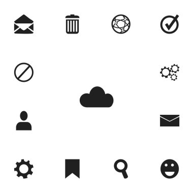 13 düzenlenebilir ağ simgeler kümesi. Sembolleri onaylı gibi Büyüteç, geri dönüşüm ve daha fazlasını içerir. Web, mobil, UI ve Infographic tasarımı için kullanılabilir.