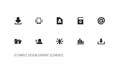10 düzenlenebilir Web simgeler kümesi. Günlük gibi simgeler, Smartphone, çizgi grafiği ve daha fazlasını içerir. Web, mobil, UI ve Infographic tasarımı için kullanılabilir.