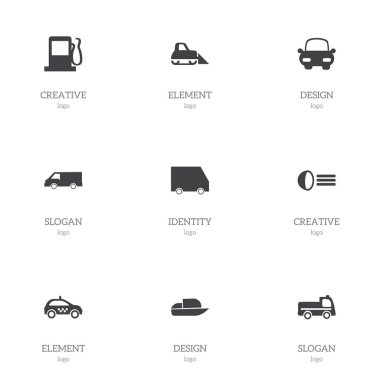 9 düzenlenebilir ulaşım simgeler kümesi. Semboller gibi içerir otomotiv, yakıt, taksi ve daha fazlası. Web, mobil, UI ve Infographic tasarımı için kullanılabilir.
