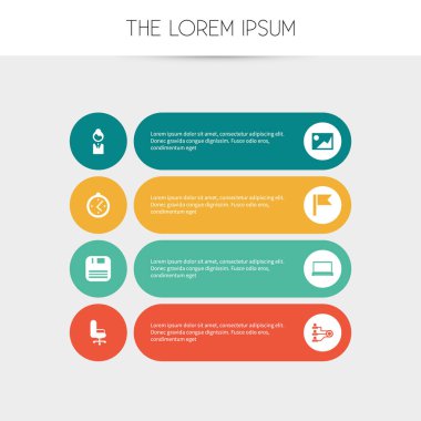 8 düzenlenebilir Office simgeler kümesi. Resim, flama, birlik ve daha fazlası gibi simgeler içerir. Web, mobil, UI ve Infographic tasarımı için kullanılabilir.