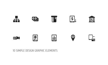 10 düzenlenebilir yatırım simgeler kümesi. Azalma, ödeme, dolar ve daha fazlası gibi simgeler içerir. Web, mobil, UI ve Infographic tasarımı için kullanılabilir.