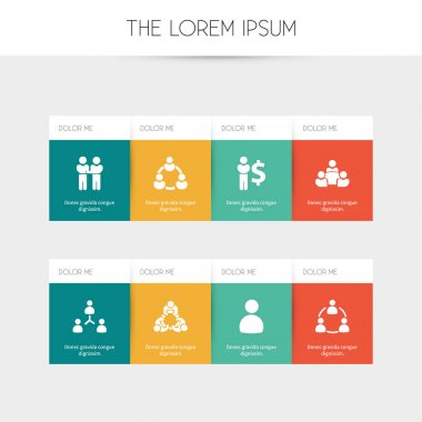 8 düzenlenebilir takım simgeler kümesi. Ortaklık, işbirliği, anlaşma ve daha fazlası gibi simgeler içerir. Web, mobil, UI ve Infographic tasarımı için kullanılabilir.