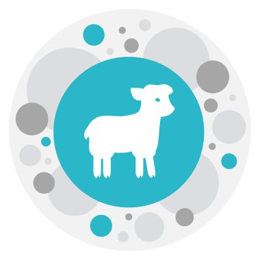 Din sembolü Müslümanlar tatil simge vektör Illustration. Premium Kalite izole kurban koyun Trendy düz stil öğesinde.