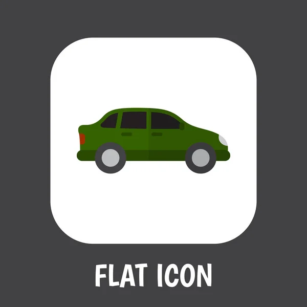 Illustration vectorielle du symbole d'automobile sur l'icône plate de voiture. Élément isolé d'automobile de qualité supérieure dans le style plat à la mode . — Image vectorielle