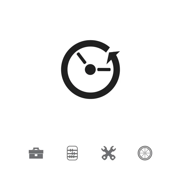 Sada 5 ikon upravitelné služby. Obsahuje symboly doby, aritmetiky, Portfolio a další. Lze použít pro webové, mobilní, Ui a infografika Design. — Stockový vektor