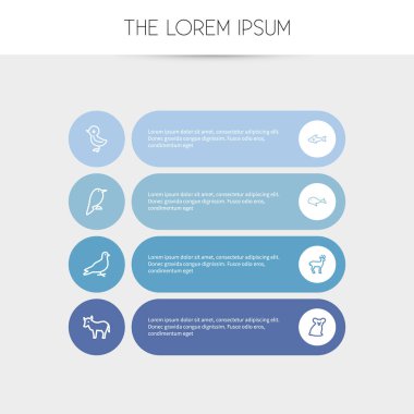 8 düzenlenebilir Hayvanat Bahçesi anahat simgeleri ayarlayın. Balina, Philomel, kuş ve daha fazlası gibi simgeler içerir. Web, mobil, UI ve Infographic tasarımı için kullanılabilir.
