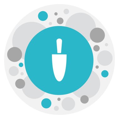 Sembol Spade kutsal kişilerin resmi üstünde Ekim vektör çizim. Premium Kalite izole kürek öğesinde Trendy düz stil.